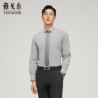 Мужская пуховая рубашка youngor, которую можно стирать в машине, осенне-зимняя теплая хлопковая рубашка с длинными рукавами и подкладкой из белого гусиного пуха 129827