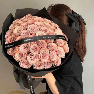 Spend time with immortalized flowers, rose bouquet, cappuccino, real flowers, simulated flowers, birthday and valentine’s day gifts for girlfriends and besties, date of roses, 33 cappuccino roses