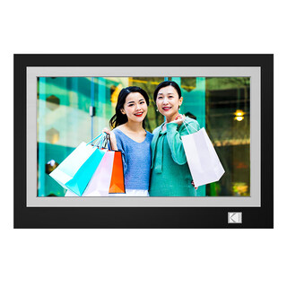 KODAK10英寸电子云相册高清图片视频播放器远程传照片实木相框大尺 11.6寸触屏WIFI款 黑白色32G内