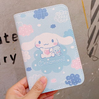 Shiganu cute melody gemini pudding dog cinnamon dog travel passport bag xiaobai