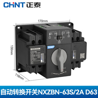 Chint (chnt) dual power automatic transfer switch nxzbn series pc level manual switching overload protection nxzbn-63s/2a-d63