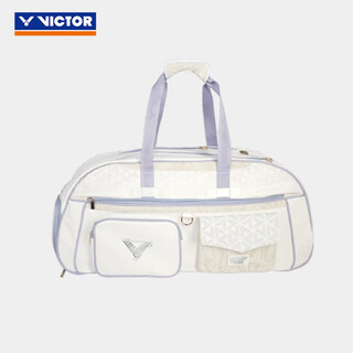 Victor badminton bag victory handbag 25 years new men's and women's independent shoe storage portable storage large capacity handbag br-5624 white/lavender mist