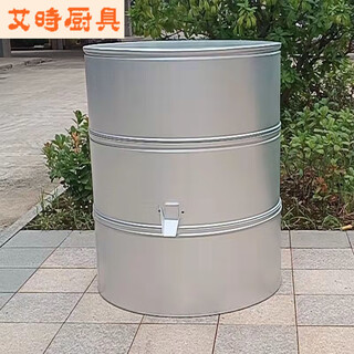Vinoa household granary storage barn grain barrel grain storage iron small granary large warehouse rice rice storage barrel main picture rice wheat 433 jin jin is equal to 0.5 kg, diameter 60 height 95