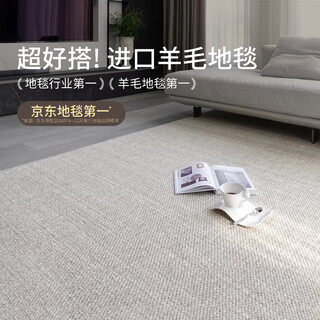 Saibo mansion comes standard with stain-resistant new zealand wool carpet for the living room, high-end light luxury, mid-century style qingshan meisu 2 3m