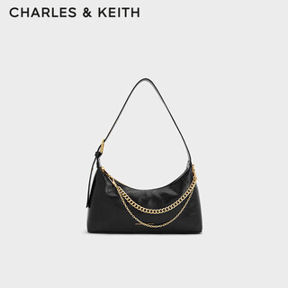 Charles&keith women's bag soft zipper pleated shoulder bag armpit bag birthday and new year gift for girlfriend ck2-40782472