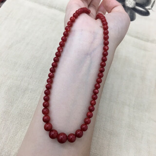 Zhaohao coral akha ball necklace