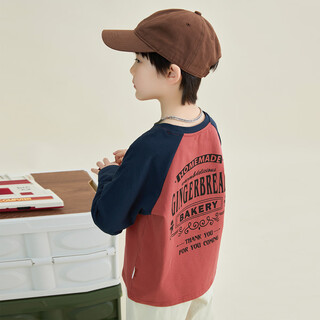 Duojia children's clothing 2025 spring and autumn trendy men's european and american street style raglan sleeve printed children's t-shirt medium and large children's cotton long sleeves