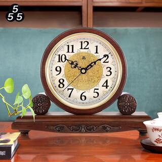 Sanwu brand clocks, european-style table clocks, living room large solid wood table clocks, creative clocks, retro ornaments, bedside chinese-style clocks