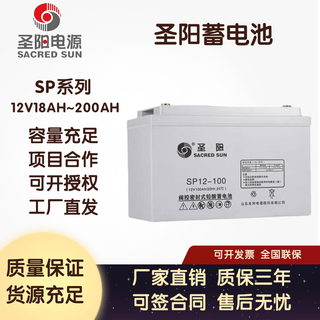 圣阳SP12-100阀控密封式铅酸蓄电池24 38 65 120 150 12V200AH FR 联系客服享受优惠活动