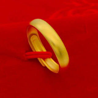Vietnamese sand gold ancient method ring for men and women 999 pure gold plated 18k real and fake gold wedding ring jewelry fine ancient method ring + certificate