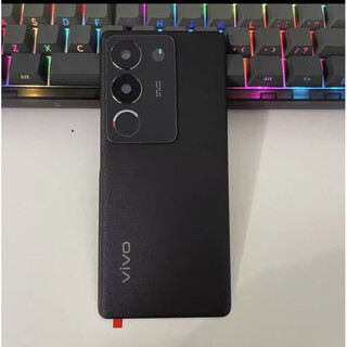 Vivo adapts to s17 back cover original glass s17pro mobile phone back case s17e case back case battery cover original factory s17/s17t back cover black with frame lens + adhesive heat dissipation sticker