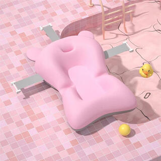 Special bathtub for pet puppies, lying cushion, floating pad, anti-choking water bichon teddy bathtub folding pink-single bath mat