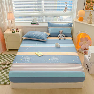 Avon ting cotton fitted sheet single piece cotton bedspread bed cover mattress protector simmons dust cover all-inclusive bed sheet looking up at the stars 120cmx200cm