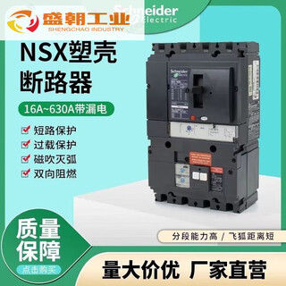 Schneider nsx leakage molded case circuit breaker f type 4p with leakage protector leakage protection circuit breaker 160a 4p 16a