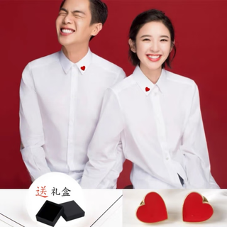 Xpel wedding red brooch groom and bride certificate registration pin suit shirt badge wedding accessories wedding brooch love 2 pieces gift box