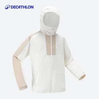 Decathlon men's sun protection jacket breathable windproof light chalk gray xl.-5116133