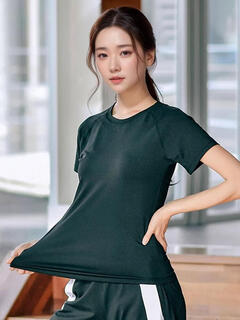 Ayub yoga wear women's summer slim loose sports fitness quick-drying stretch breathable pilates training top set dark purple three-piece set short sleeves + long sleeves + pants s80-95jin jin equals 0.5 kg