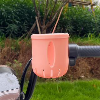 Aiboduo children's bicycle water bottle holder battery motorcycle cup holder beverage cup holder electric vehicle modification accessories simple pink (water bottle holder)