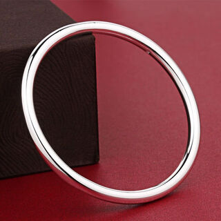 Genuine platinum pt950 smooth plain ring bracelet for women platinum heritage bracelet jewelry birthday gift for girlfriend 5.32g platinum heritage bracelet 54cm