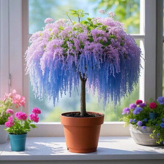 Zixia fairy tassel flower saplings balcony potted indoor and outdoor flowers strong fragrance type cold and heat resistant can be planted nationwide h3 tassel saplings indoor and outdoor north and south planting three-year small piles