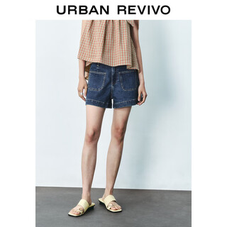 Ur2025 summer new women's fashion casual double pocket decorated denim shorts uyy850133