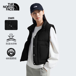 The north face down vest women's warm water-repellent goose down outdoor mountaineering 83uz black/jk3 m
