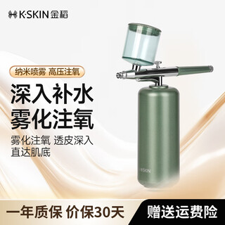Golden rice oxygen injection meter nano spray hydration meter home portable facial moisturizing handheld hydrating sprayer portable traveling birthday gift for girlfriends kd88d long modilan green