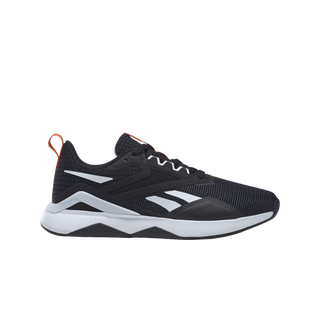 Reebok official men and women couple nanoflex indoor sports fitness breathable energy comprehensive training shoes hr0415 (female model/recommend one size smaller) 35.5 women