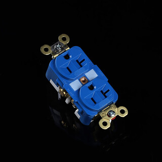 Original american hubbell hbl5362 fever grade copper american standard power socket wall plug insert blue socket