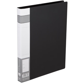 齐心(Comix) A605-X 办公必备轻便夹 A4 双强力夹 黑 （10个装）