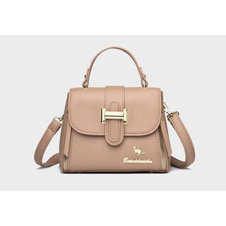 Kangaroo rubik's cube light luxury 2025 summer new counter versatile bag soft texture fashionable one-shoulder crossbody bag clutch bag women's light khaki