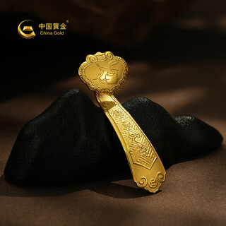 Zhen shang silver chinese gold gold ruyi auspicious as you want pure gold 999 engagement wedding three gold gift ornaments collection 20 grams