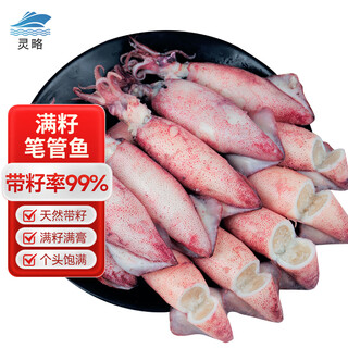 Linglue whole seed pen tube fish net weight 1.8 jin jin is equal to 0.5 kg squid sea rabbit seed uman seed seafood fresh soft