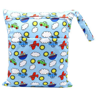 Sartill baby stroller hanging bag stroller hanging bag diaper bag out-and-out storage bag clothes diaper portable storage bag aircraft car double layer large 36*30cm