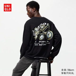 Uniqlo men's and women's parent-child ut pokémon sweatshirt long sleeve pokémon unknown totem 481068 09 black l /175/100a