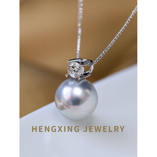 Fat donglai quality red agate bracelet, princess model, real hemp pearl pendant, seawater akoya japanese pearl necklace, white 18k gold, moshan* diamond, including 18k gold chain 9-9.5mm