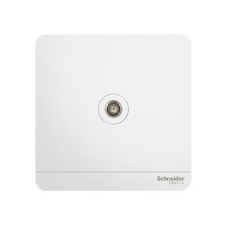 Schneider yishang series mirror porcelain white single-link 75 tv socket (straight-through connection type) e8331tv_we_c1 single-link tv socket yishang white
