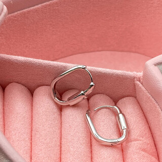 Xuping xuping jewelry alloy fashionable temperament simple trend personality plain ring ear buckle gift jewelry x001165944 earrings