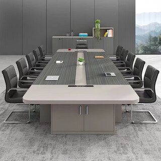 Office furniture conference table long table simple modern large plate training table rectangular long table office desk and chair 2.0m multi-function conference table