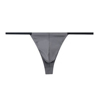 Low-waisted sexy men's thong, comfortable, breathable, super spicy, high-end elastic t-pants, pure lust style, extra spicy underwear for men, grape purple m (80-100jin jin is equal to 0.5kg)