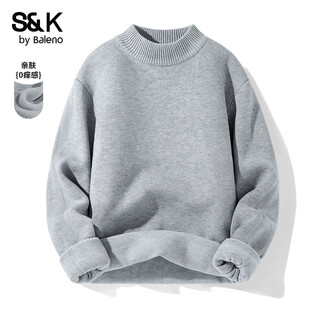 Baleno s&k series half turtleneck sweater autumn and winter 2025 new men's bottoming shirt student heavy inner thermal top
