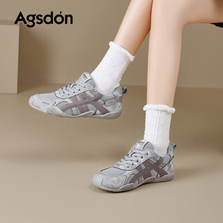 Augu shi deng de training shoes for women 2026 autumn and winter new comfortable shoes for women spliced lightweight soft thick-soled casual sports shoes w153596 purple 35