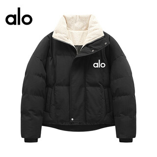 Alo yoga outlet brand selected cotton coat men's winter short 2025 new casual thickened cotton coat black s
