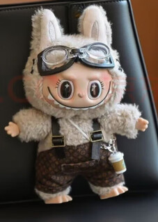 Charming time and space bubu vinyl plush bag pendant cute girl couple children's birthday gift presbyopia overalls baby + clothes + accessories