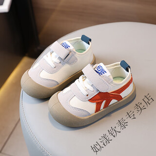 Siyang 2025 new children's canvas shoes spring and autumn boys' casual shoes breathable baby girls' shoes toddler shoes orange autumn canvas shoes 26 inner length 16.0cm