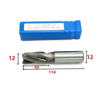 Bambi rabbit inlaid alloy straight handle extended spiral milling 1416182025 blade length 32506080100150 12*50 blade long handle 12