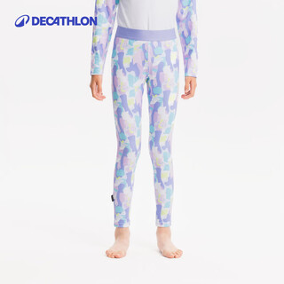 Decathlon children's ski underwear quick-drying warm ski plus velvet big children's warm pants leggings winter-5552673