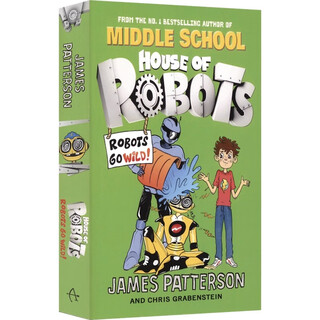 New children's century house of robots 3-volume set comic chapter book 9-12 years old extracurricular reading for teenagers english learning middle school author's new work original english imported children's book crazy robot