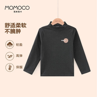 玛米玛卡（MOMOCO）童装男童打底衫2025秋冬款中大童潮流时尚打底衫 黑色 130