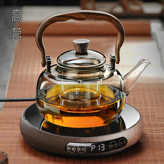 Gaoming electric ceramic stove glass teapot set household high temperature resistant tea kettle boiling tangerine peel special tea boiler tea stove special for tea drinking moxiang pot + kangming stove 1000ml